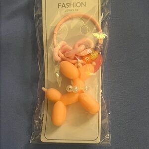 Playful pink Balloon Dog Key Holder